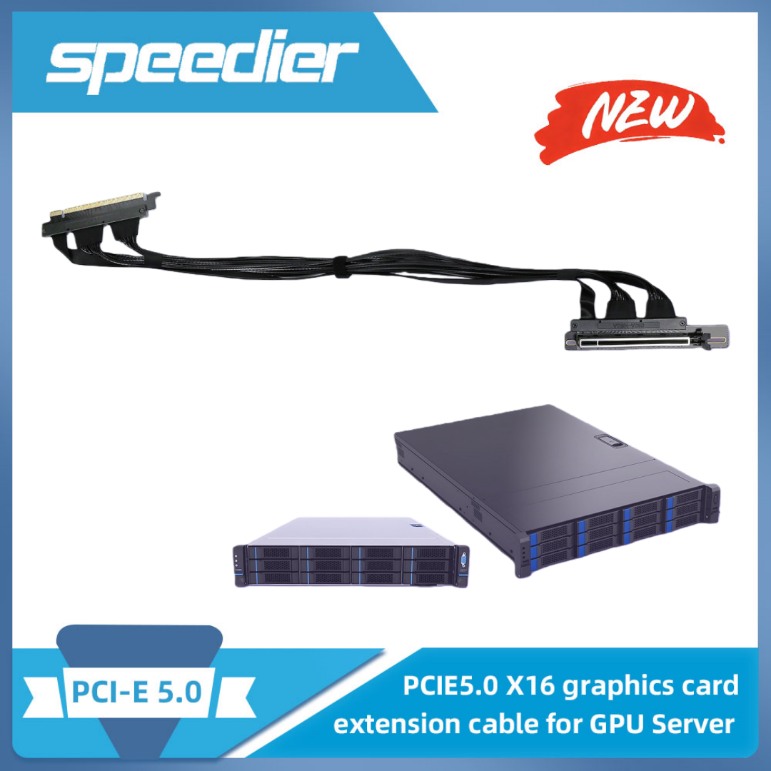 Pcie 5.0 Gpu Riser Cable - GPU-Server Dediziertes PCIE 5.0 X16 Grafikkarten-Verlängerungskabel