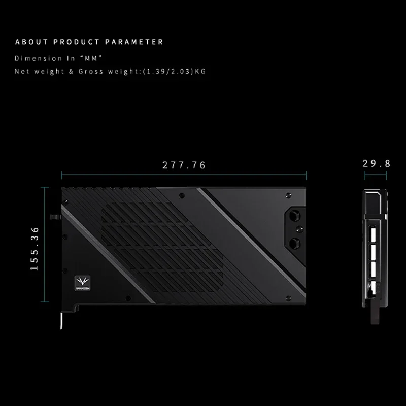 Granzon GPU-Wasserblock für MS – Rtx 4090 Water Block Bewertung und Preis