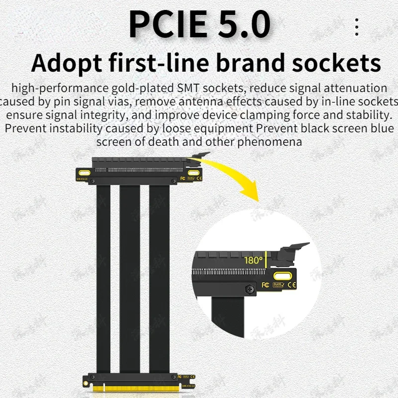 ADT-Link PCI-E 5.0 16X Riser-K – Pcie 5.0 Gpu Riser Cable Bewertung und Preis
